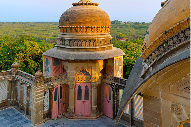 Sun-lit dome, Vijay Vilas Palace, Bhuj, Gujarat